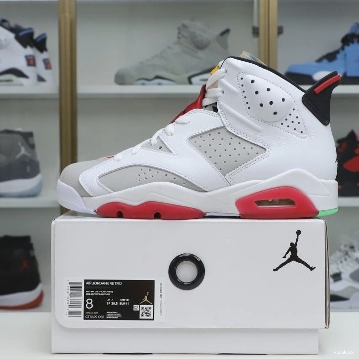 NEUTRAL GREY JORDAN RETRO 6 AIR 1030